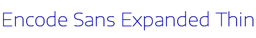 Encode Sans Expanded Thin 