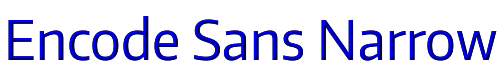 Encode Sans Narrow 