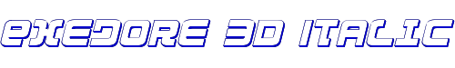 Exedore 3D Italic 