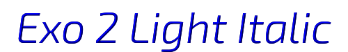 Exo 2 Light Italic 