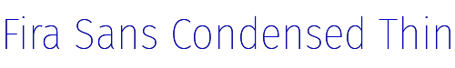 Fira Sans Condensed Thin 