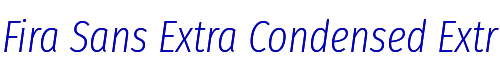 Fira Sans Extra Condensed ExtraLight Italic 