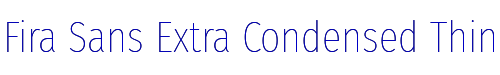 Fira Sans Extra Condensed Thin 