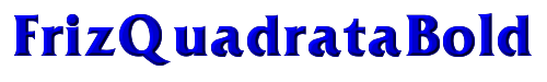 FrizQuadrata Bold 