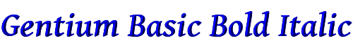 Gentium Basic Bold Italic 