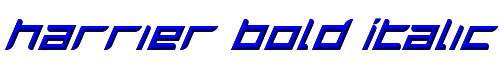 Harrier Bold Italic 