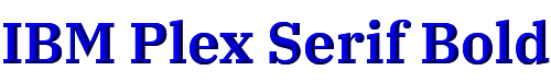 IBM Plex Serif Bold 