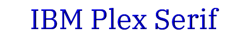 IBM Plex Serif 