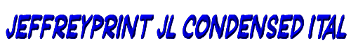 JeffreyPrint JL Condensed Italic 