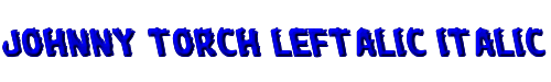 Johnny Torch Leftalic Italic 