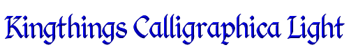 Kingthings Calligraphica Light 