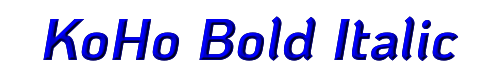 KoHo Bold Italic 