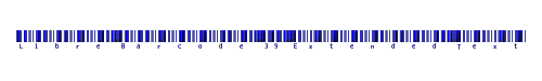 Libre Barcode 39 Extended Text 