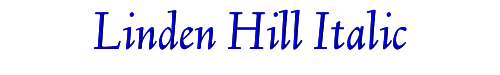 Linden Hill Italic 