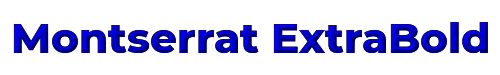 Montserrat ExtraBold 