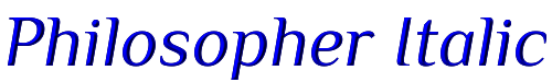 Philosopher Italic 