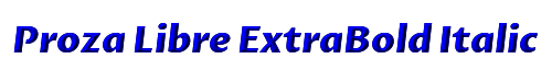 Proza Libre ExtraBold Italic 