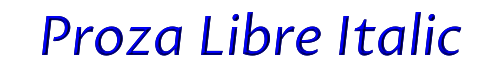 Proza Libre Italic 