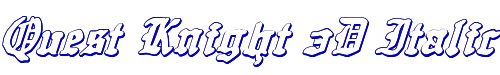 Quest Knight 3D Italic 
