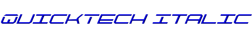 QuickTech Italic 