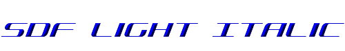 SDF Light Italic 