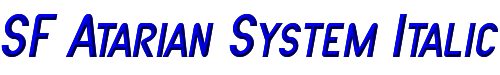 SF Atarian System Italic 