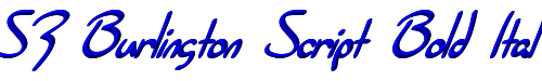 SF Burlington Script Bold Italic 