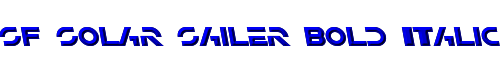 SF Solar Sailer Bold Italic 