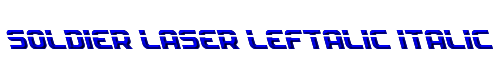 Soldier Laser Leftalic Italic 