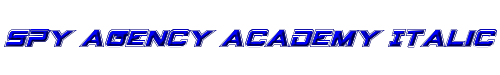 Spy Agency Academy Italic 