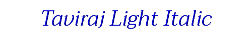 Taviraj Light Italic 