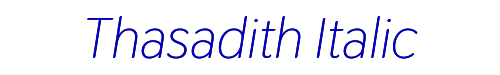 Thasadith Italic 