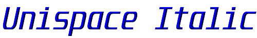 Unispace Italic 