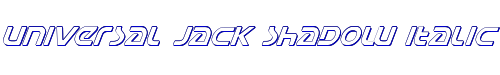 Universal Jack Shadow Italic 