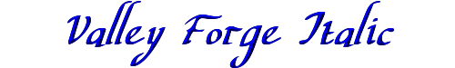 Valley Forge Italic 