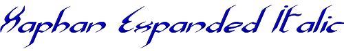 Xaphan Expanded Italic 