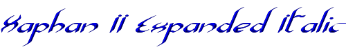Xaphan II Expanded Italic 