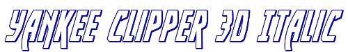 Yankee Clipper 3D Italic 