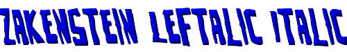 Zakenstein Leftalic Italic 