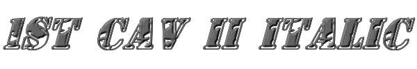 1st Cav II Italic 