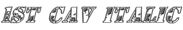 1st Cav Italic 