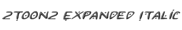 2Toon2 Expanded Italic 