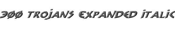 300 Trojans Expanded Italic 