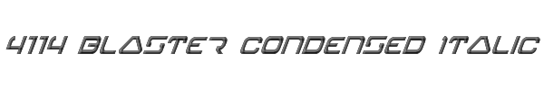 4114 Blaster Condensed Italic 
