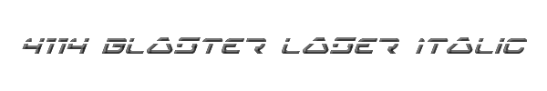 4114 Blaster Laser Italic 