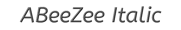 ABeeZee Italic 