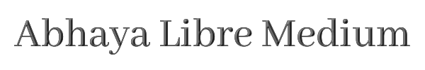 Abhaya Libre Medium 