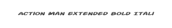 Action Man Extended Bold Italic 