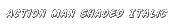 Action Man Shaded Italic 