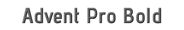 Advent Pro Bold 